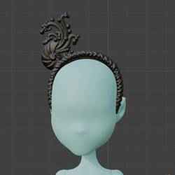Monster High Doll Lagoona Blue Frights Camera Action Black Headband Replacement