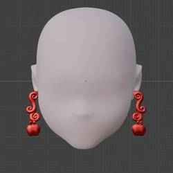 Ever After High Doll Apple White Way Too Wonderland Replacement Apple Earrings