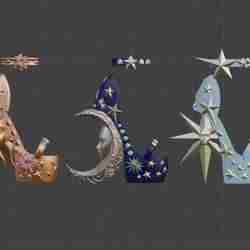 Set of star shoes  for monster high (3 types)