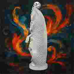 Marble Goddess Emerging from Floral Petals – SoliDRawinGs SG796
