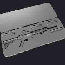 GHK M4 rifle in case 3D MODEL