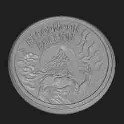 bloodmoon bullion coin token wall art with bonus file