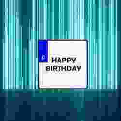 Motorcycle license plate - HAPPY BIRTHDAY