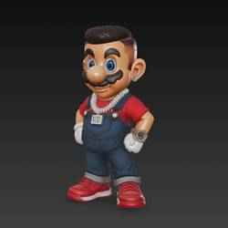 Mario Bros haircut casual