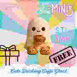 Cute Drinking Coffe Ghost for Free Z-Minis