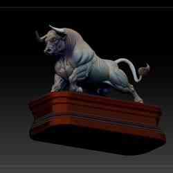 Bull statue