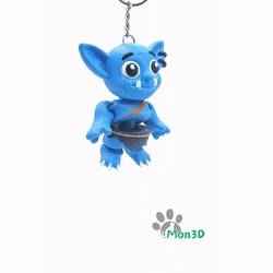 ARTICULATED GOBLIN CUTE KEYCHAIN BY MON3D, CUTE, HAPPY HALLOWEEN, HALLOWEEN, PUMPKIN, GIFT, KEYCHAIN, ARTICULATED TOYS, HOLIDAY DECOR, UNIQUE HOLIDAY GIFT