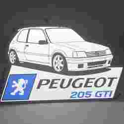Peugeot 205 Lightbox Led Lamp