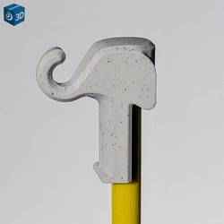 Driveway Marker Pole Hook for String Lights (Cute Elephant)