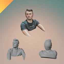 Charlie Kirk Portrait Bust – 3D Printable Figurine  STL + GLB Format