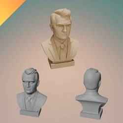 Charlie Kirk Bust – 3D Printable Portrait Sculpture  STL + GLB Format