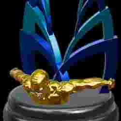 Premium 3D Printing Swimming Trophy