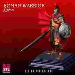 Roman Warrior STL – Detailed Gladiator Sculpture