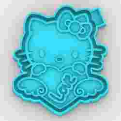 Hello Kitty, heart, love - freshie mold - STL for silicone mold