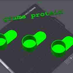Protein measuring scoop (scoop) 30 grams, 30 g.