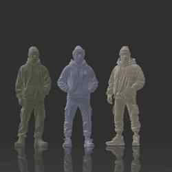 🍂 3 Pack Set 1 - Male figures autumn urban style | 3 Pack Set 1 - Male figures autumn urban style