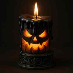 Gothic Pumpkin Candle Holder – 3D Model
