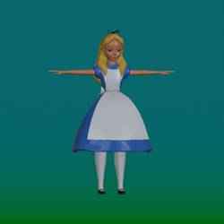 Alice in Wonderland (T-pose)