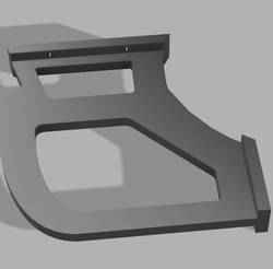 Car spoiler shelf mount