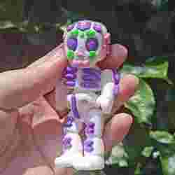 3D Printable Articulated Sugar Skull with Magnet Slot 🏵️💀🏵️- Mexican Day of the Dead, calaverita mexicana