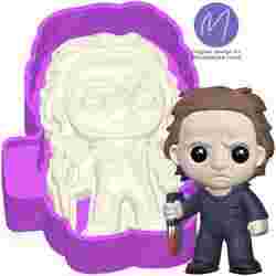 3D Michael Halloween Freshie STL Mold Housing