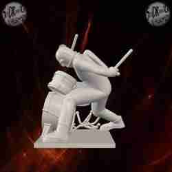 Energetic Drummer with Full Drumset – SoliDRawinGs SG852