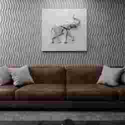 Lucky Elephant Lowpoly Relief