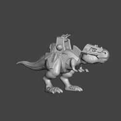 FAN ART DINO RIDERS T REX