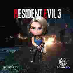 Jill Valentine Residual Evil 3 STL (Funko Pop / Chibi Style) - 3D Printable Miniature