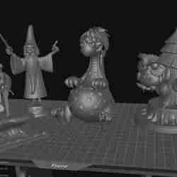 Merlin the Enchanter 4 characters