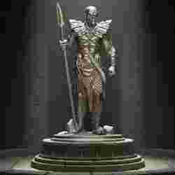 Spearbound Sentinel – Tribal Warrior STL