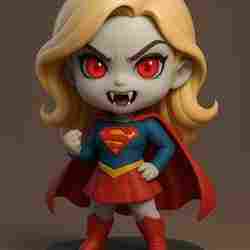 supergirl vampire chibi stl