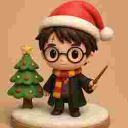 harry potter chibi christmas stl