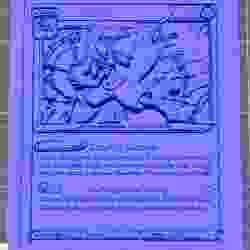 Lucario Pokemon Trading Card STl 3D Print Model