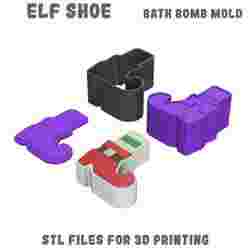 Elf shoe bath bomb mold