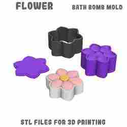 Flower bath bomb mold