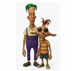 Phineas and Ferb horror version - sinister figures, satire, dark cartoon, animated characters, collection