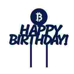 BITCOIN CAKE TOPPER