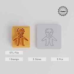 Clown Stamp Tile Bundle, 5 Sizes, Perfect for Clay, Cookies, Fondant & More, Halloween Motif, 20-40mm