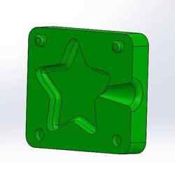 **5-Pointed Star Soap Mold - 3D Mold for Handmade Soap**.