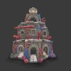 Aquarium decoration  castle