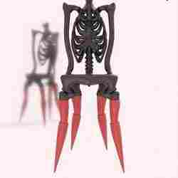 Skeleton Chair for Dolls, BJD Skeleton Furniture, 3D Printable Doll Chair, STL OBJ Doll Accessories, Gothic Doll Furniture