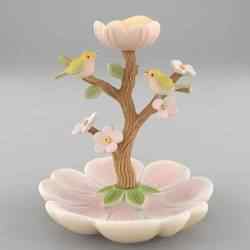 Birds on Bloom Candle Holder 3D STL Decor