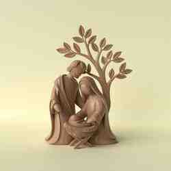 Nativity Scene Statue – Holy Family 3D Printable Sculpture