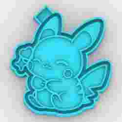 Pikachu 0809004527 - freshie mold - STL for silicone mold