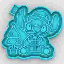 Stitch at Christmas - freshie mold - STL for silicone mold