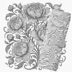 Peony Bloom Pattern | Embossed Roller for Clay | Intricate Floral 3D Print Design
