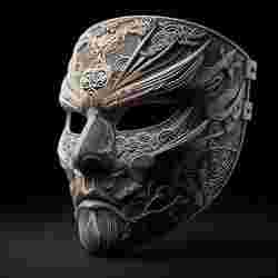 Ornate Asian-Inspired Mask