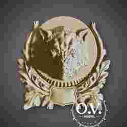 Coat of Arms Wolf 3D STL Model CNC Router Engraver Artcam Aspire CNC Files Wood Art Wall Decor CNC