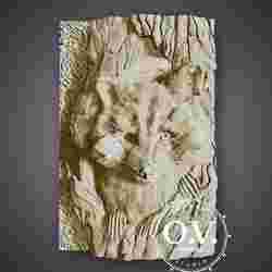 Raccoon in a Hollow stl model coat of Arms Wolf 3D STL model cnc router engraver Artcam aspire cnc files Wood art wall decor cnc